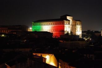 Вид на ночную Пьяченцу.