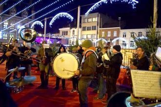 Уличный оркестрик. Мускрон. Бельгия.