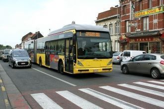 Бельгия. Мускрон. Улицы города.