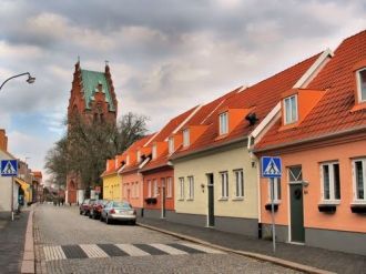 На улицах города Треллеборг.