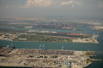 Треллеборг с высоты птичьего полета.