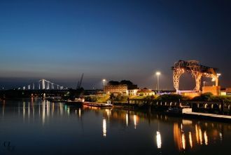 Крефельд ночью.