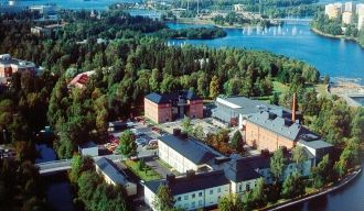 Город Оулу с высоты.