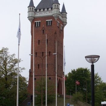 Старая водонапорная башня в Эсбьерге.