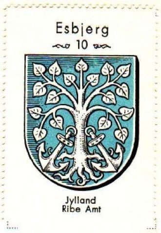 Герб города Эсбьерг.