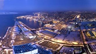 Эсбьерг - фото с высоты.