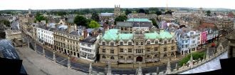 Панорамный вид города Оксфорд.