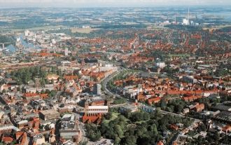 Оденсе с высоты.