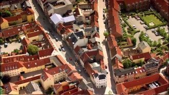 Улицы Оденсе. Вид с высоты.