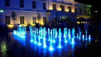 Ночной город Секешфехервар.