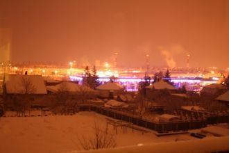 Ночной город Секешфехервар.