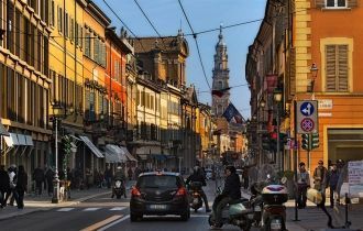 Оживленная улица Пармы.