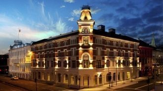 Ночь на улицах норвежского города Кристи