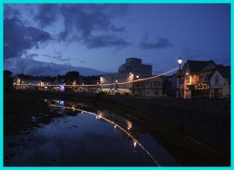 Ночь в городе Будё, Норвегия.