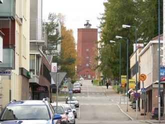 Улицы финского города Каяани.