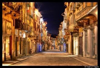 Ночной город Павия.