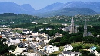 Голуэй с высоты птичьего полета.