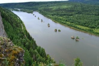 Город Кудымкар с высоты птичьего полета.