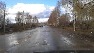 Улица Ленина в городе Кудымкар (Пермский