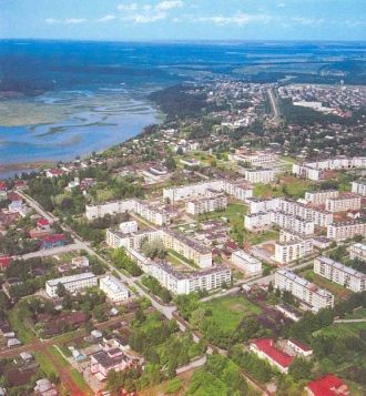 Город Кудымкар с высоты птичьего полета.