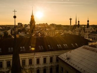 Пардубице с высоты