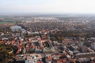 Пардубице с высоты