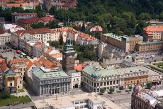 Пардубице с высоты