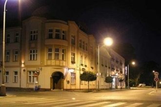 Пардубице ночью