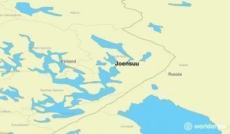 Йоэнсуу на карте Финляндии.