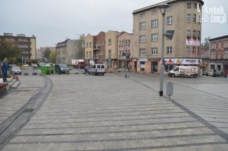 На улице города Легница.