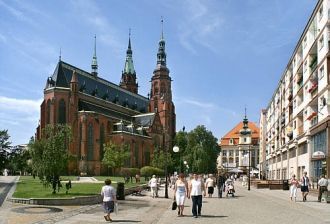 Достопримечательность города Легница.