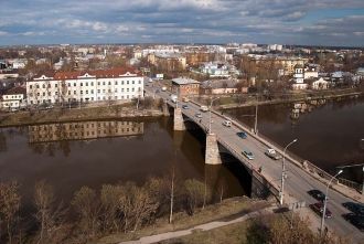 Вид на город  Вологда.