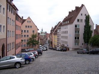 На улице города Эрланген.