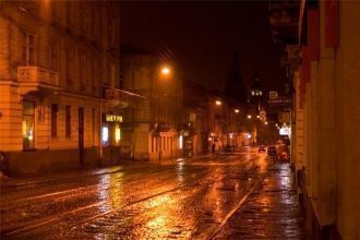 Ночная жизнь Львова.