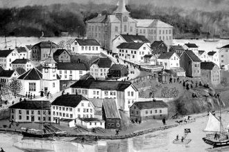 Историческое изображение Арендала.