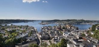 Вид на город&nbsp;Арендал.