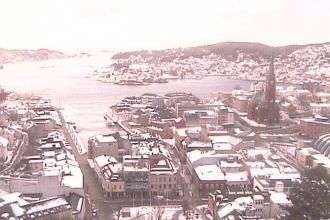 Старое фото Арендала.