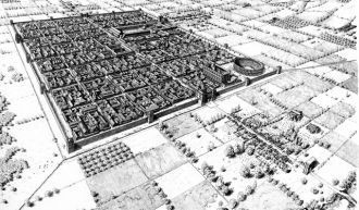 Историческое изображение.  Аоста. На мес