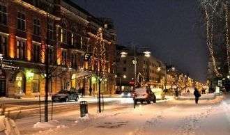 Лулео ночью.