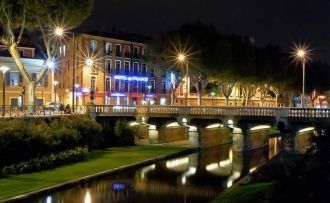 Ночной Перпиньян.