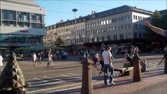 Прогулки по улицам города Дармштадт.