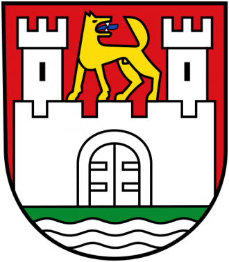 Герб города Вольфсбург, Германия.