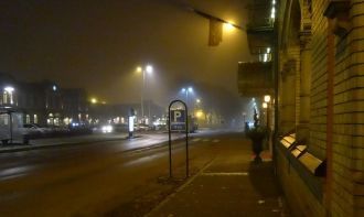 Ночные прогулки по городу Хальмстад.