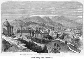 Город Шамбери в прошлом.