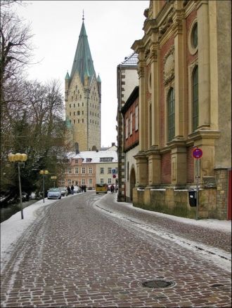 Улица в центре Падерборна.