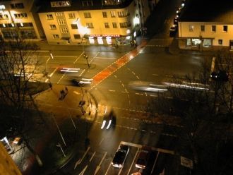 Ночь на улицах Падерборна. Германия.