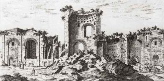 Город Эвора в прошлом.