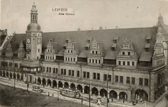 Старые фотографии Лейпцига, Германия.