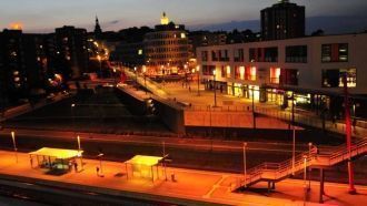 Ночной город Ремшайд.