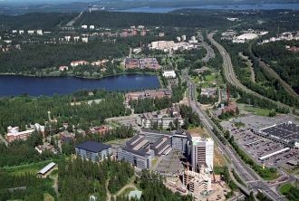 Куопио с высоты.